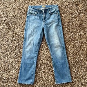 MOTHER Blue Ankle & Cropped Jeans